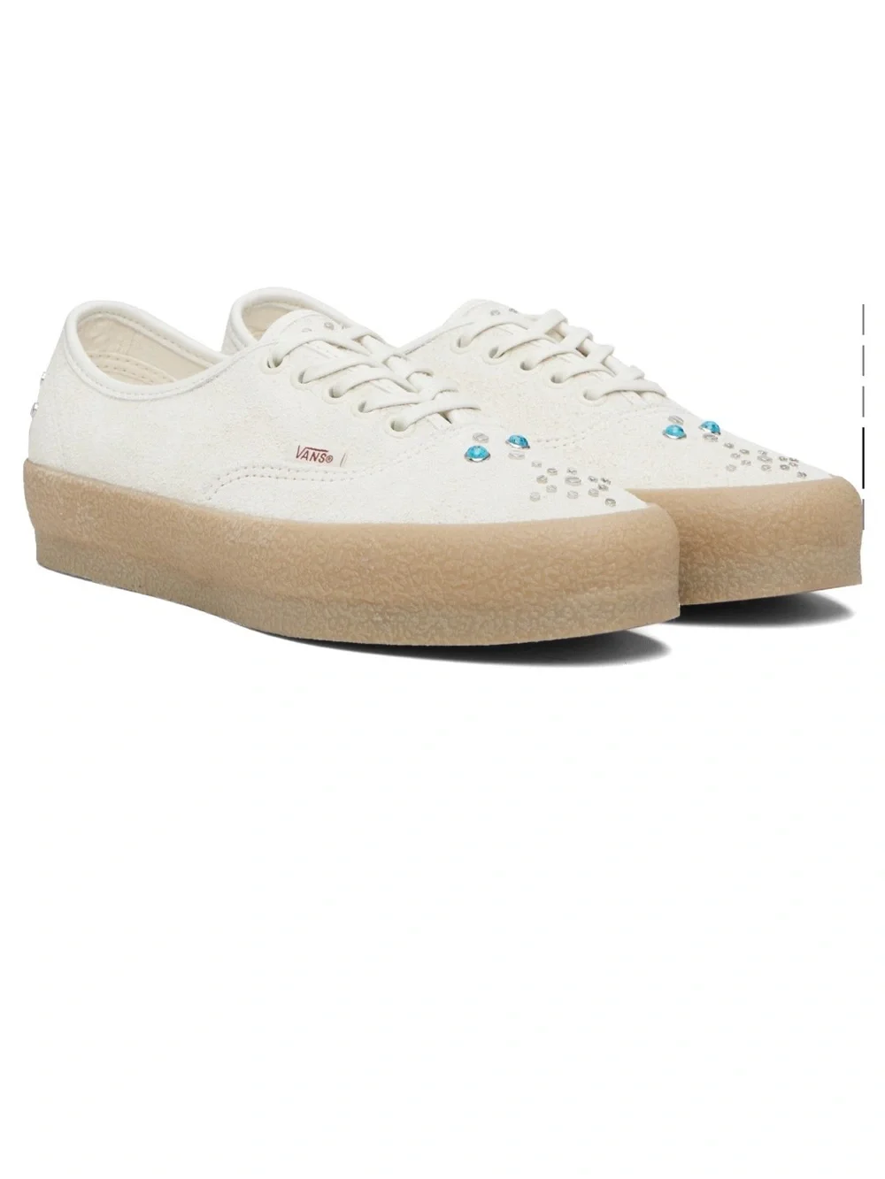 Vans white low